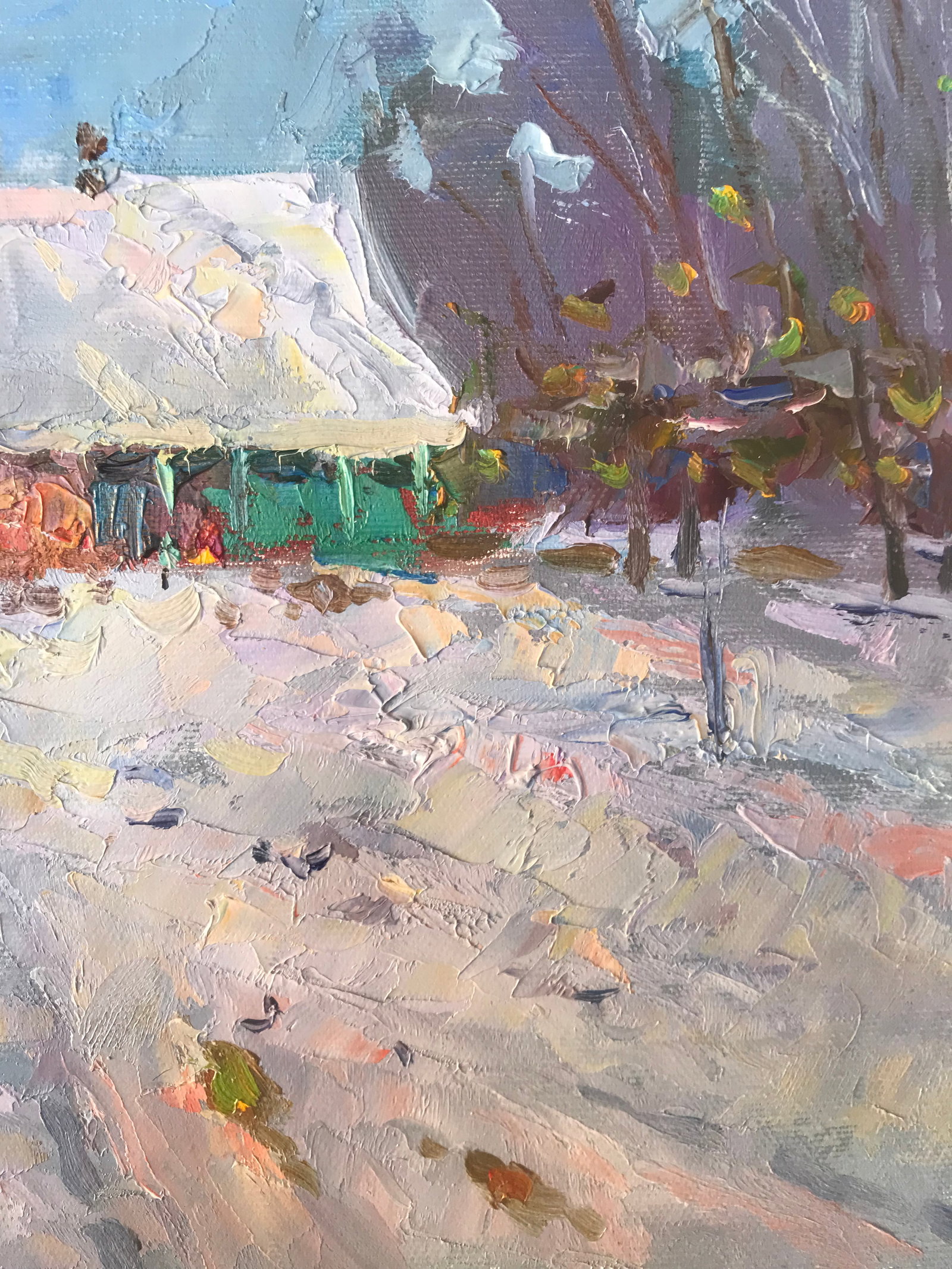 Oil painting Winter has come Sergey Ivanovich Animov - 10
