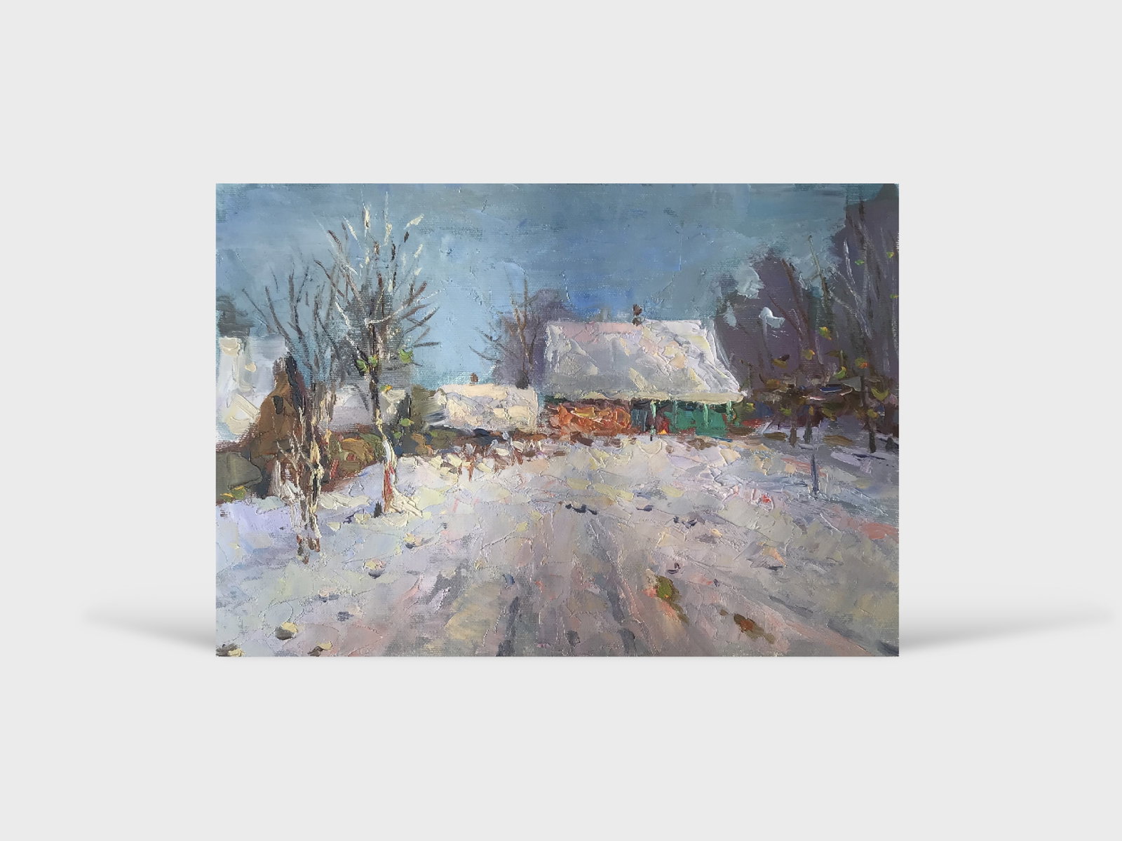 Oil painting Winter has come Sergey Ivanovich Animov - 11
