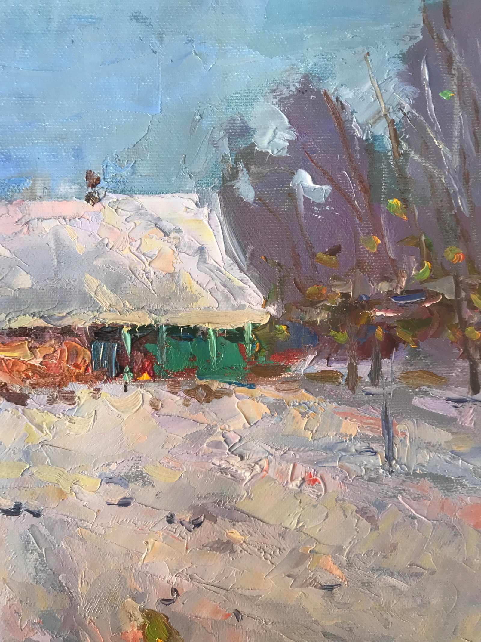 Oil painting Winter has come Sergey Ivanovich Animov - 8