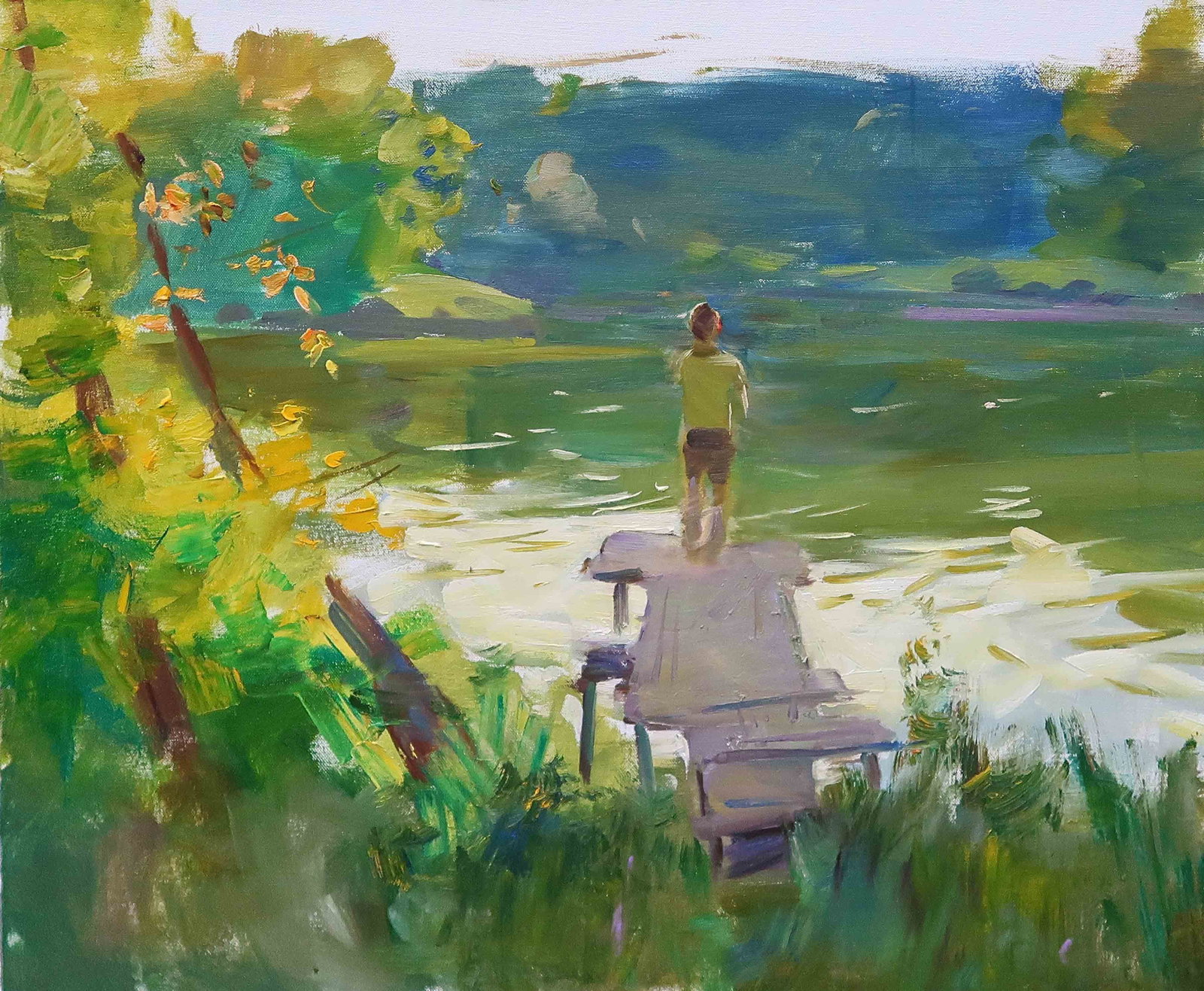 Oil painting Pier Serg Kovalenko: Title: Oil painting Pier Serg Kovalenko Description: 147SK Painter: Serg Kovalenko Size: 50x60 cm/19.7x23.6 inches Components: oil, canvas Original painting CONDITION: exellent ERA: modern Graduated