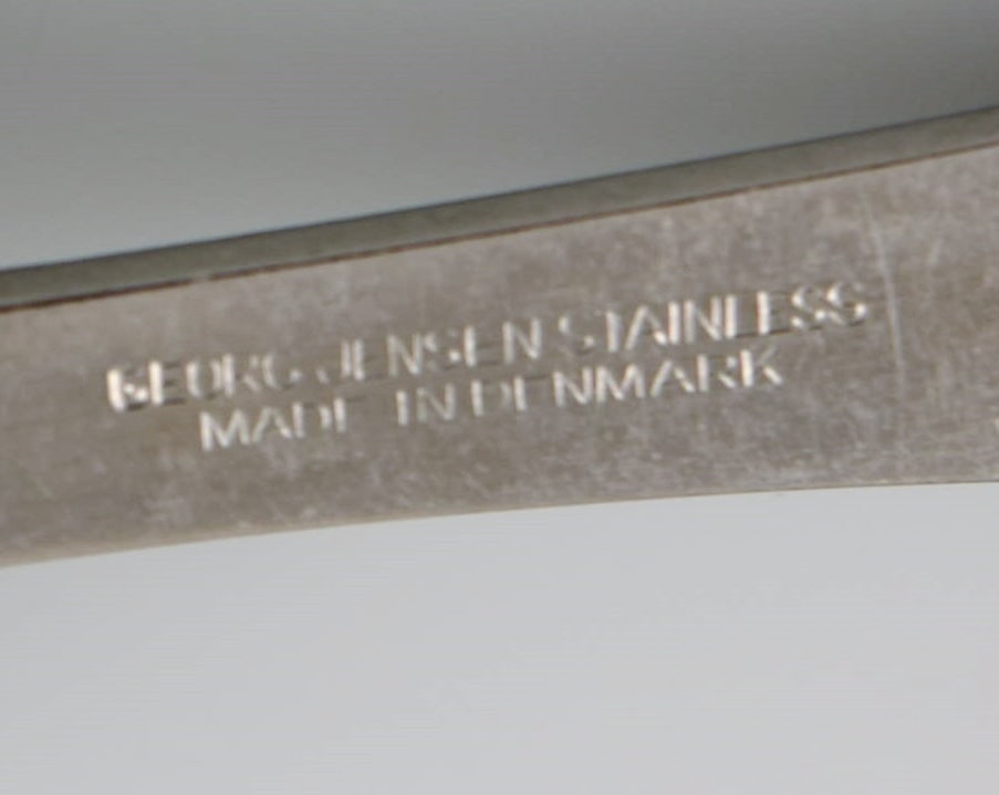 Gundorph Albertus for Georg Jensen. Two Mitra jam spoons in stainless steel. 1970s. - 5