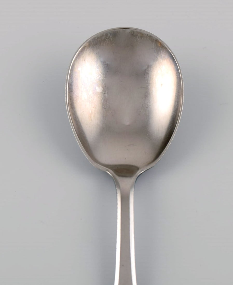 Gundorph Albertus for Georg Jensen. Mitra serving spoon in stainless steel. 1970s. - 4