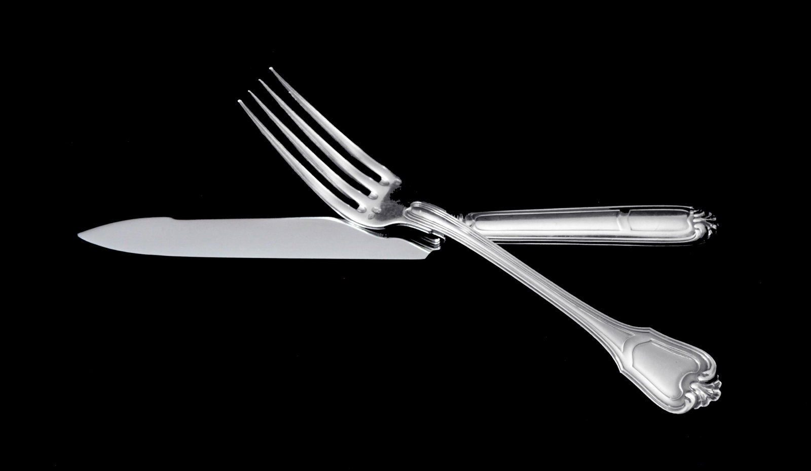 Christofle (Cardeilhac) 88pc. Antique Sterling Silver Flatware Set, Germain Port Royal ! - 2