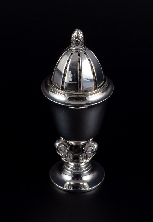 Georg Jensen, Acorn, pepper shaker in sterling silver. - 3
