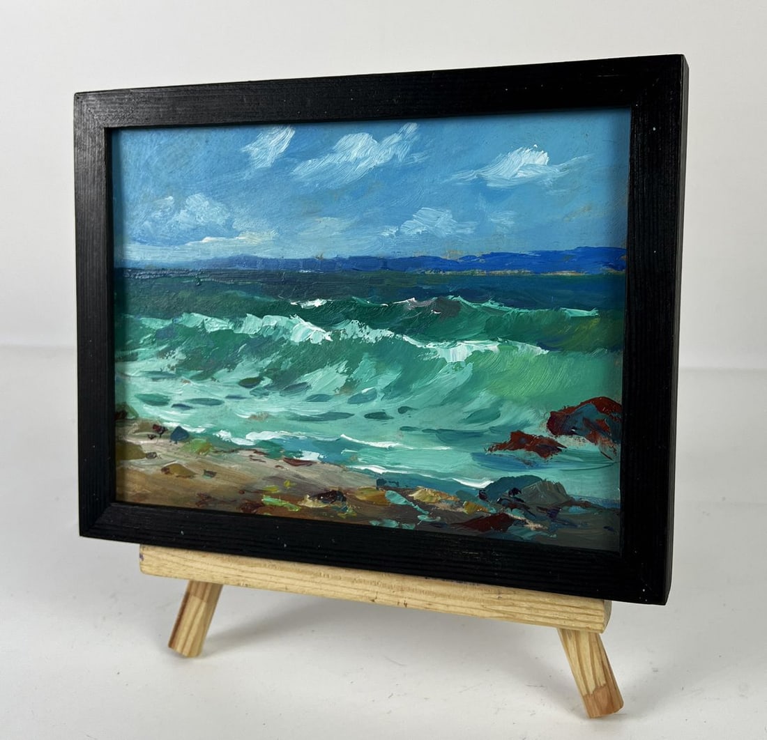 Oil painting Waves Coming to the Shore Yuriy Suprunchuk - 2