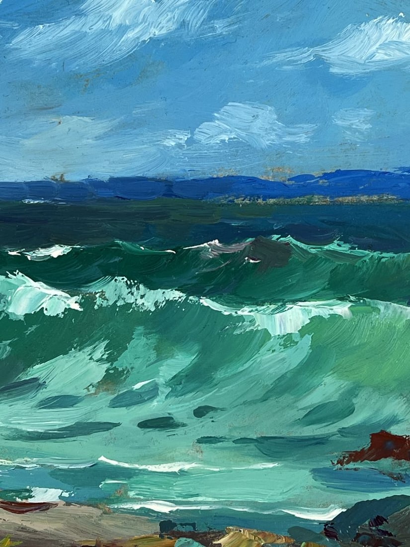 Oil painting Waves Coming to the Shore Yuriy Suprunchuk - 7