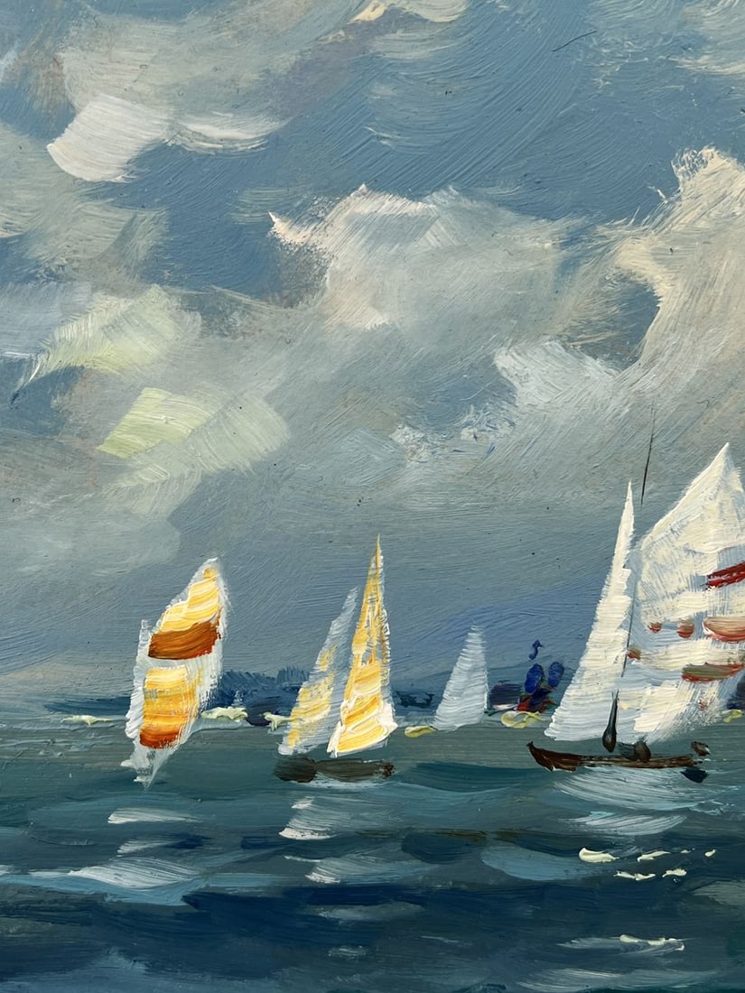 Oil painting Ships at Sea on Day Yuriy Suprunchuk - 6