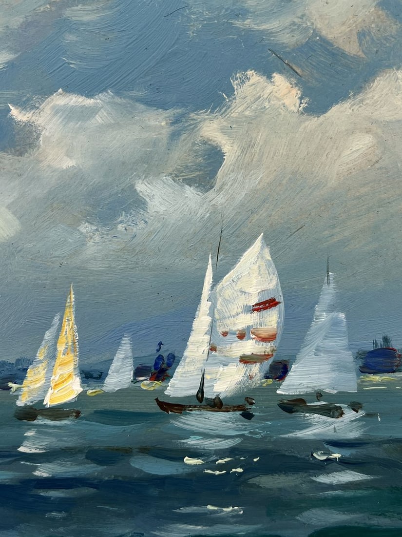 Oil painting Ships at Sea on Day Yuriy Suprunchuk - 8