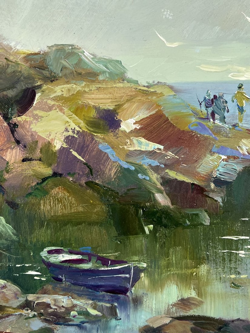 Oil painting Pier at the Rocks Yuriy Suprunchuk - 4