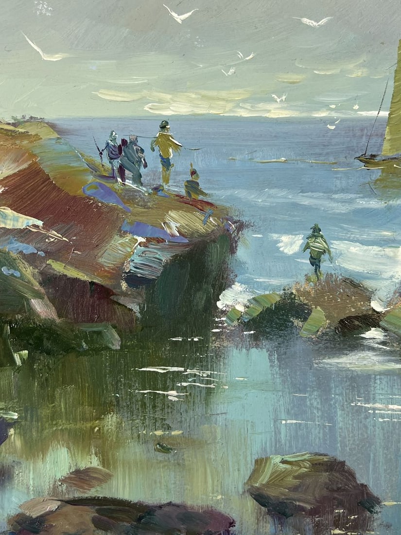 Oil painting Pier at the Rocks Yuriy Suprunchuk - 8