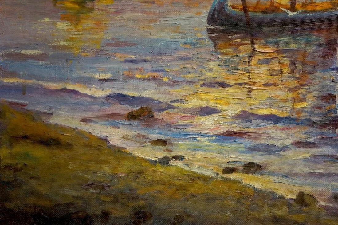Oil painting Ship sailing Frolova T. - 2