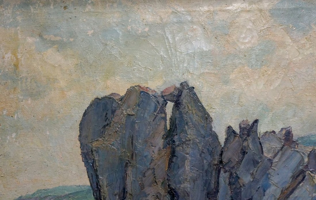 Oil painting House by the shore - 3