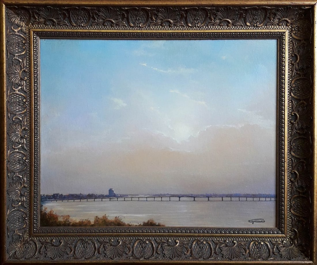 Oil painting Dawn over the Dnieper Korkishko Vasily (1 of 6)