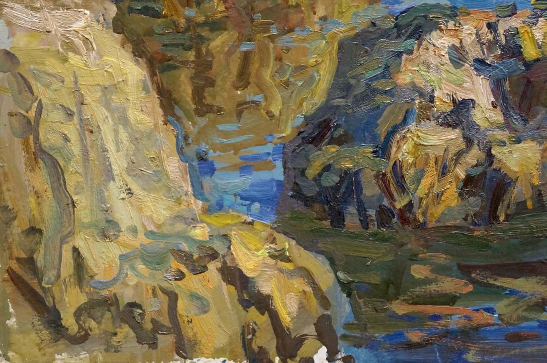 Oil painting Rocks in the sea Olkhov Vladimir Nikolaevich - 2