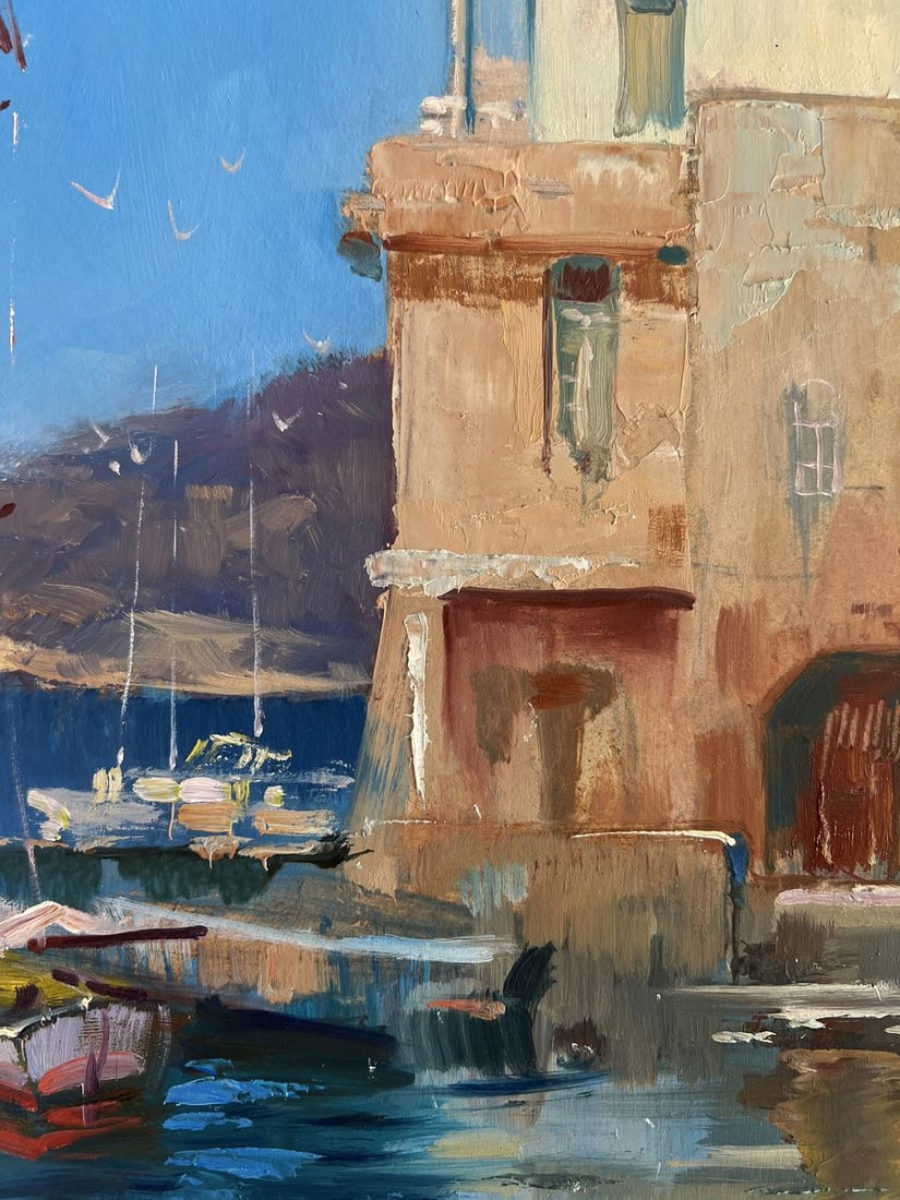 Oil painting Waiting for the tide Yuriy Suprunchuk - 6