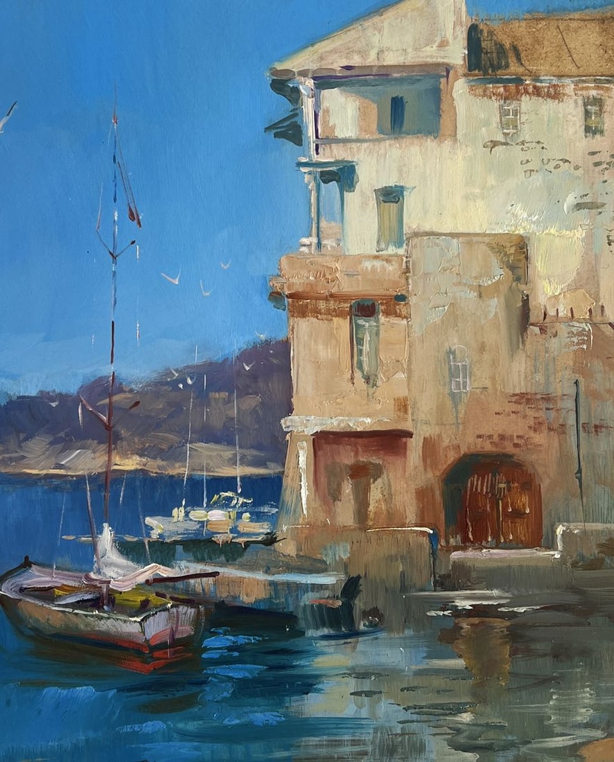 Oil painting Waiting for the tide Yuriy Suprunchuk - 9