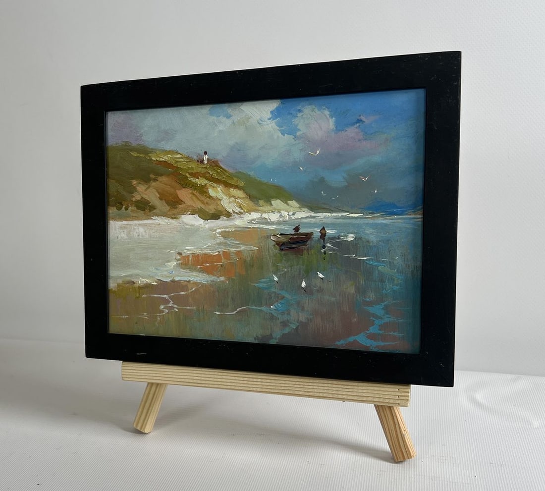 Oil painting The mountains touch the sea Yuriy Suprunchuk - 2