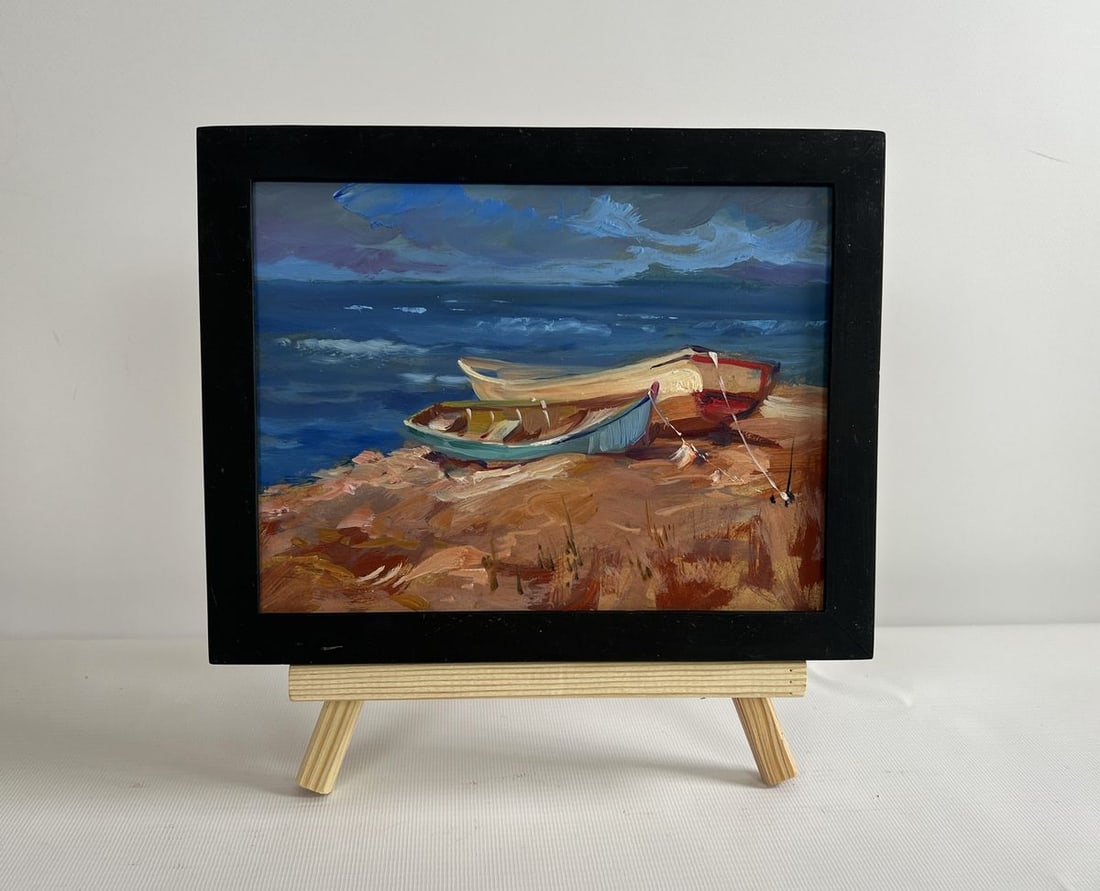 Oil painting Calm evening sea Yuriy Suprunchuk (1 of 8)