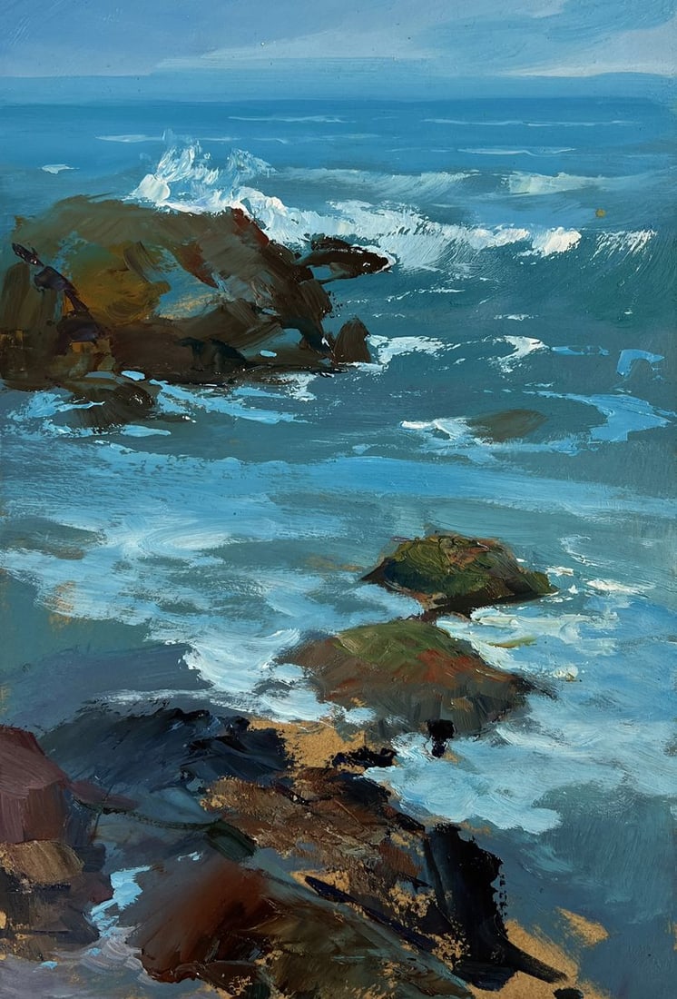 Oil painting Sunny day at sea Yuriy Suprunchuk - 3