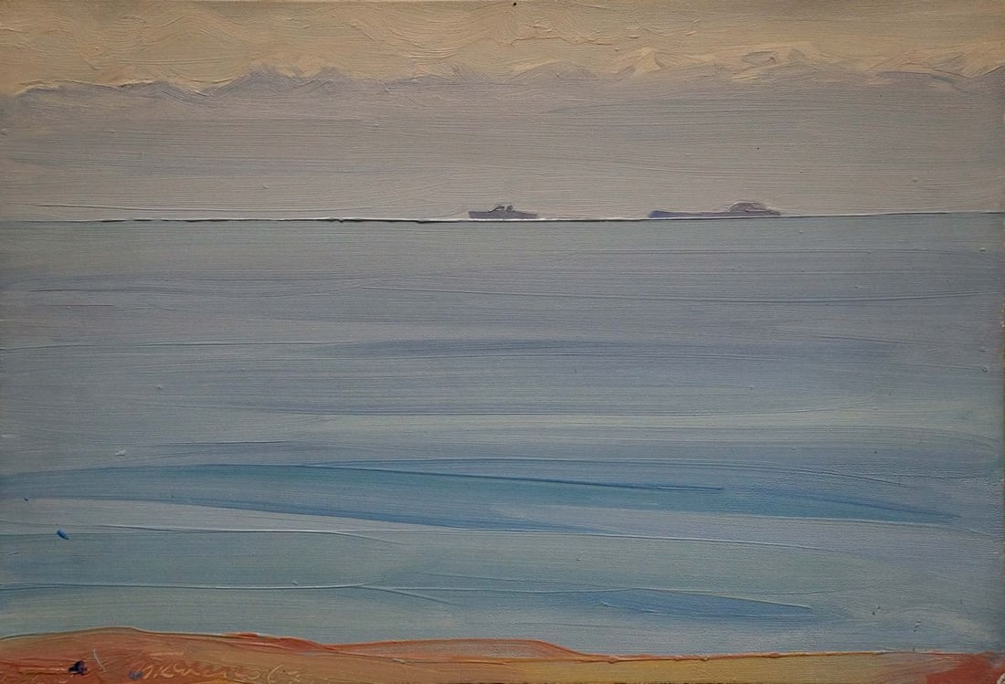 Oil painting Sea horizon Tkachenko Valentin Yakovlevich: Title: Oil painting Sea horizon Tkachenko Valentin Yakovlevich Description: NoVerns 832 *** ABOUT THIS PAINTING *** * TITLE: "Sea horizon" * ARTISTS: Tkachenko Valentin Yakovlevich * SIZE: 33x48