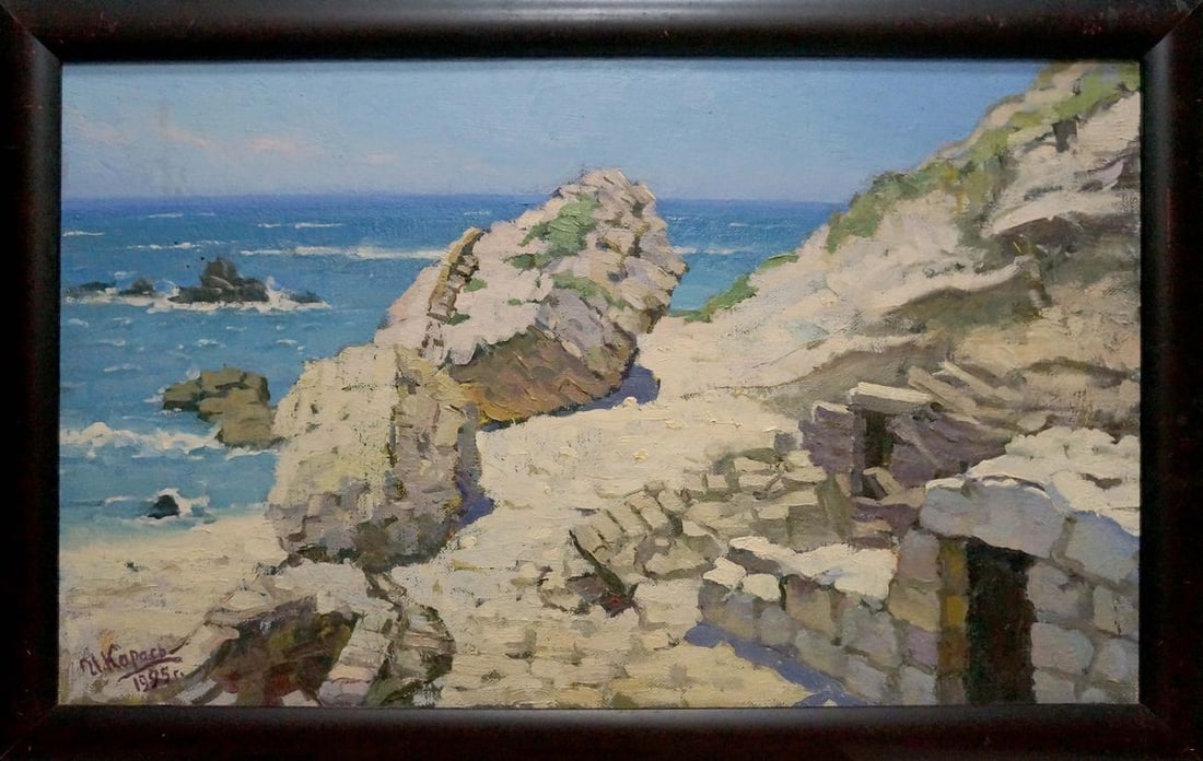 Oil painting Ruin Karas Joseph Ilyich: Title: Oil painting Ruin Karas Joseph Ilyich Description: NoVern 1517 *** ABOUT THIS PAINTING *** * TITLE: "Ruin" * ARTISTS: Karas Joseph Ilyich * SIZE: 50x80 cm/'19.68x31.49 inches', frame size: