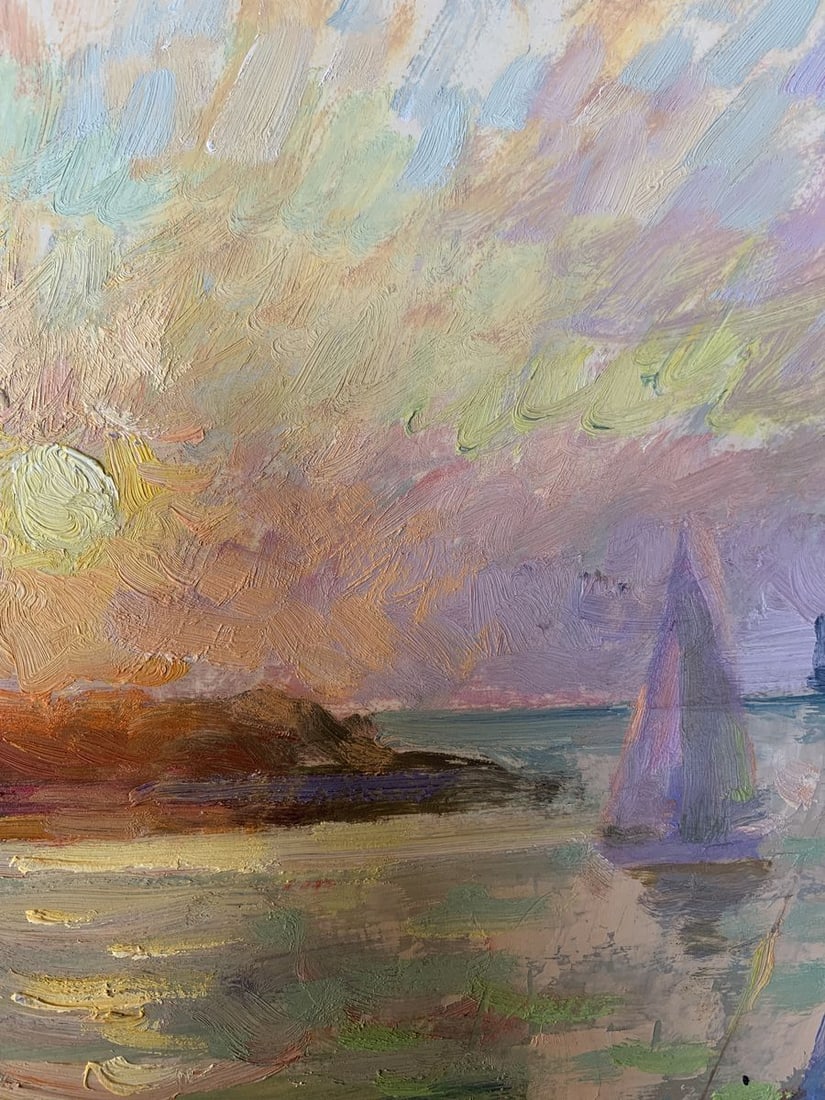 Oil painting Evening Batrakov Vladimir Grigorievich - 6
