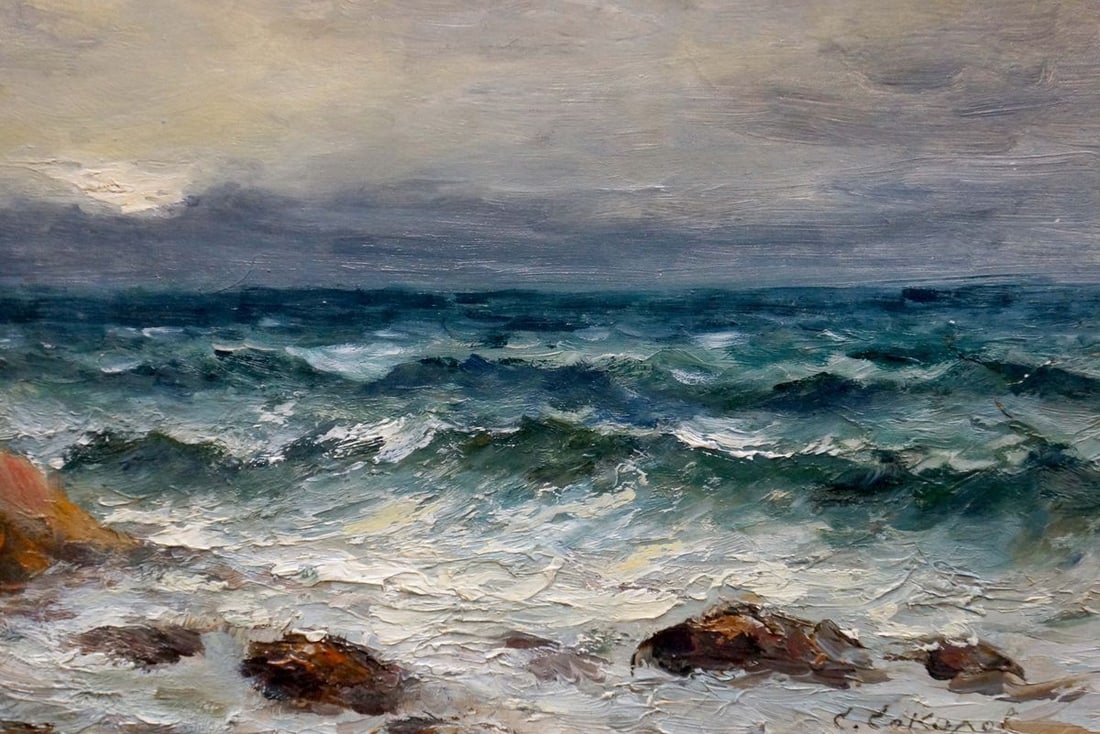 Oil painting Sea waves Sokolov Evgeny Mikhailovich - 5