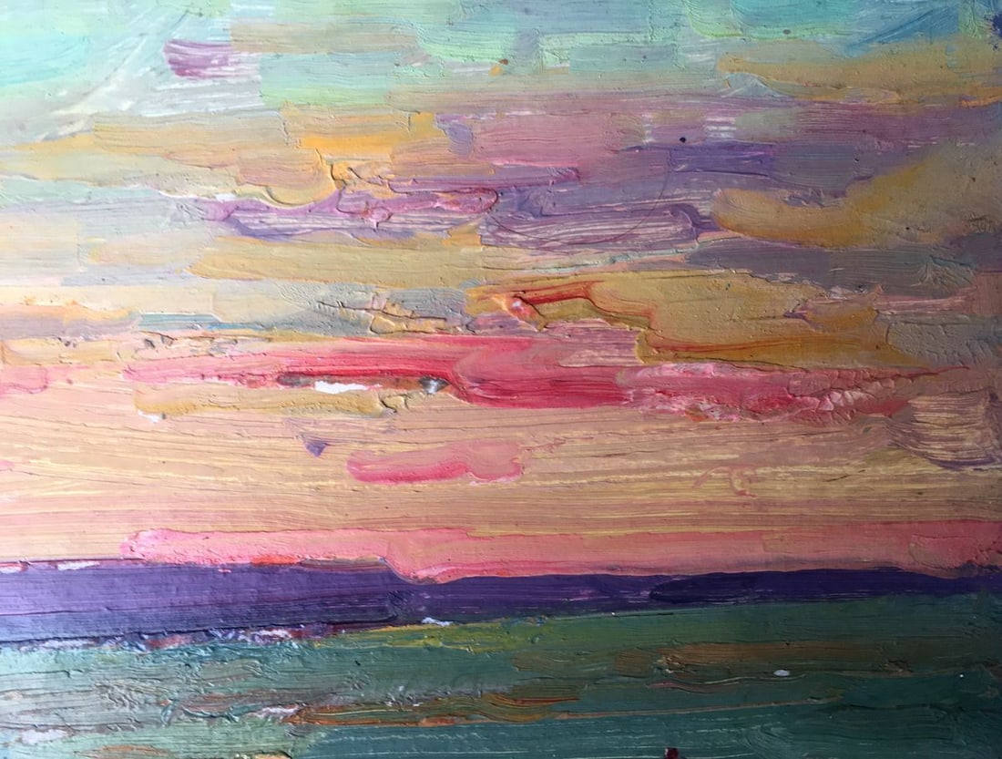 Oil painting Sunset Peter Tovpev - 4