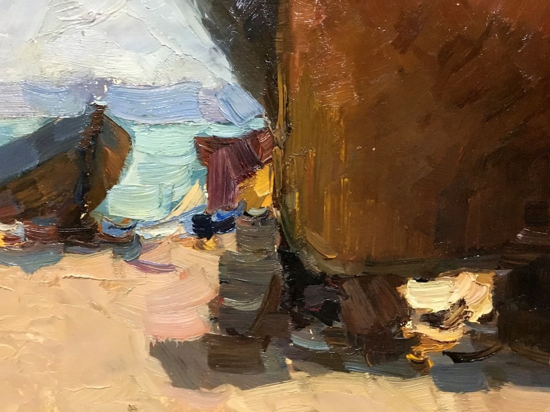 Oil painting Ship in port Osipov Alexander Yakovlevich - 6
