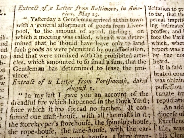 1770 London Chronicle War Between Russia and Turks - 5