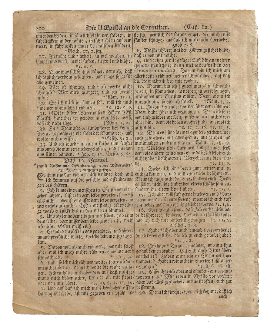 1776 Germantown Bible Leaf Revolutionary War Saur (1 of 2)