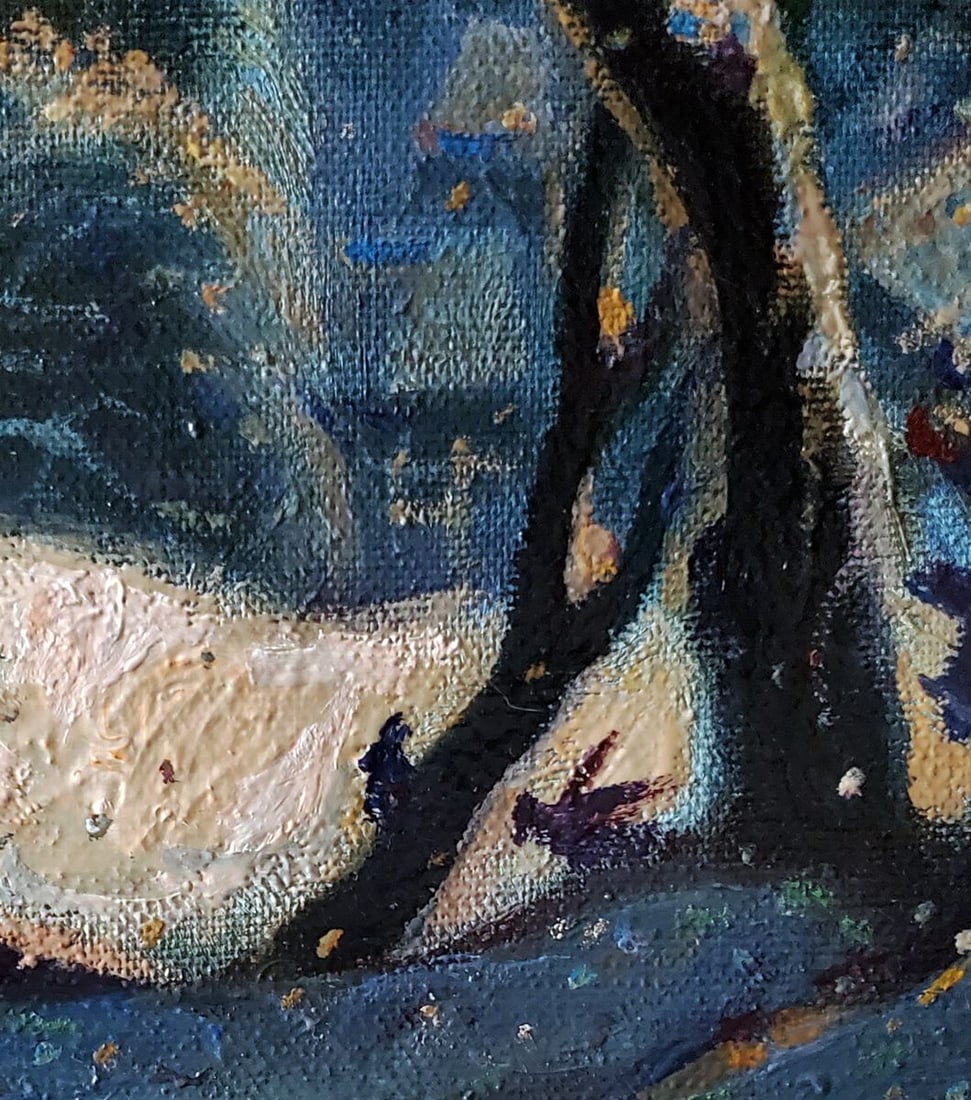 Oil painting Winter Monastery Daniil Litvinov - 5
