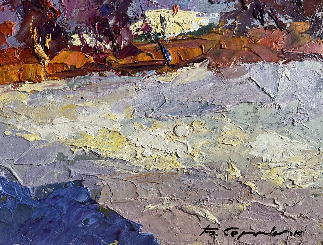 Oil painting Sunny day in winter Boris Serdyuk - 9