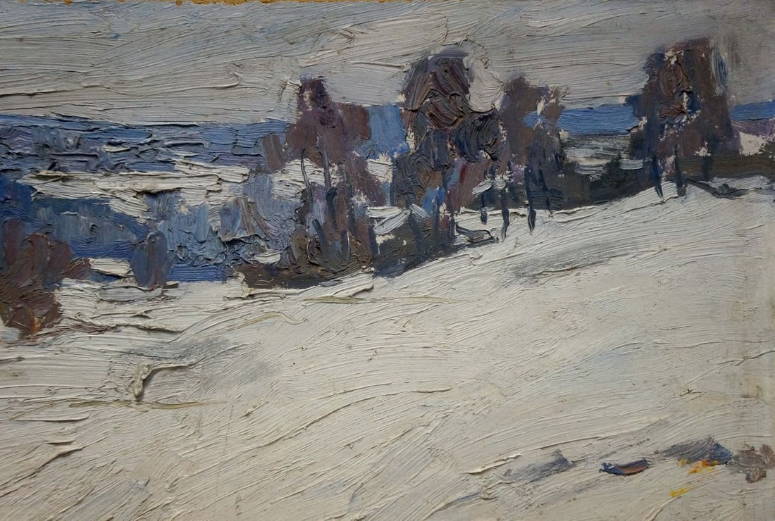 Oil painting Winter Chizhonkov Alexander Timofeevich - 4
