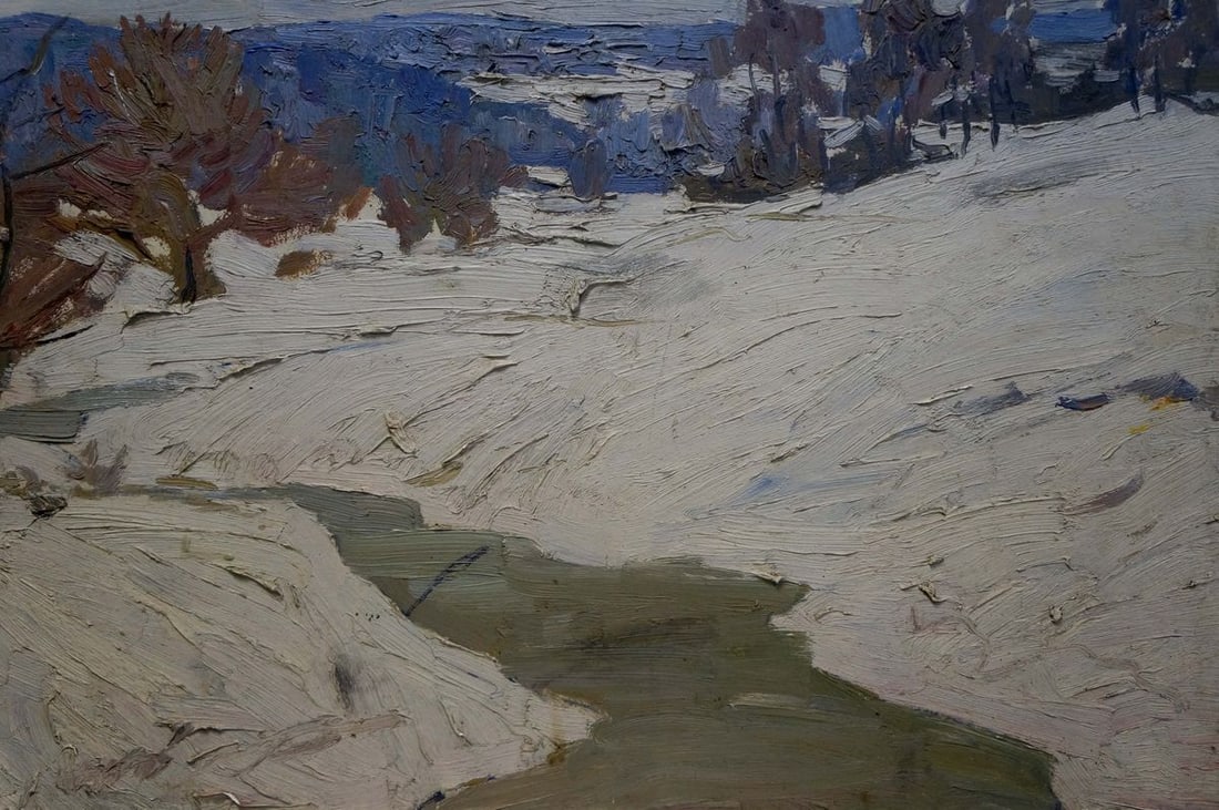 Oil painting Winter Chizhonkov Alexander Timofeevich - 6