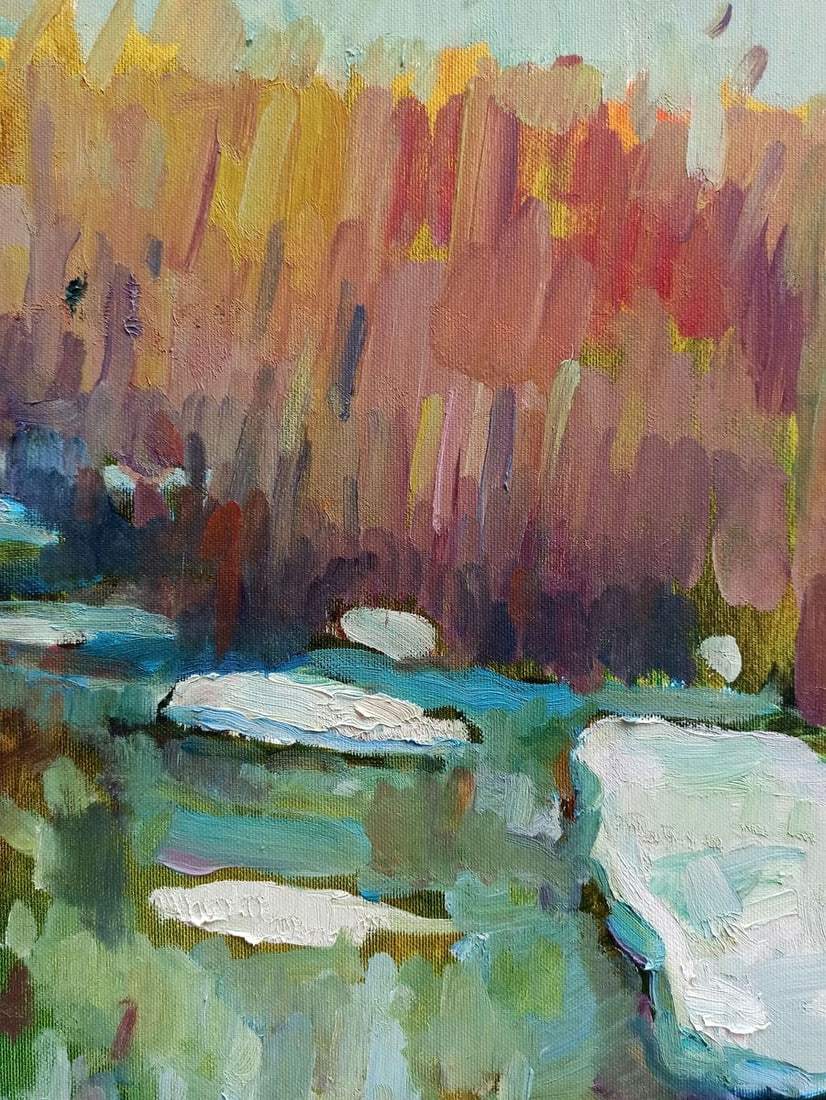 Oil painting Spring Peter Tovpev - 8