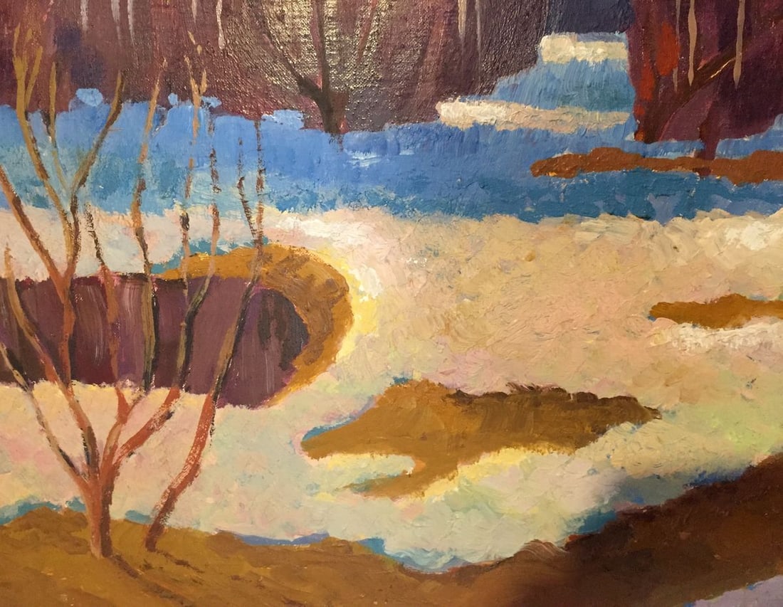 Oil painting Boiling snow Vasily Kudrin - 2