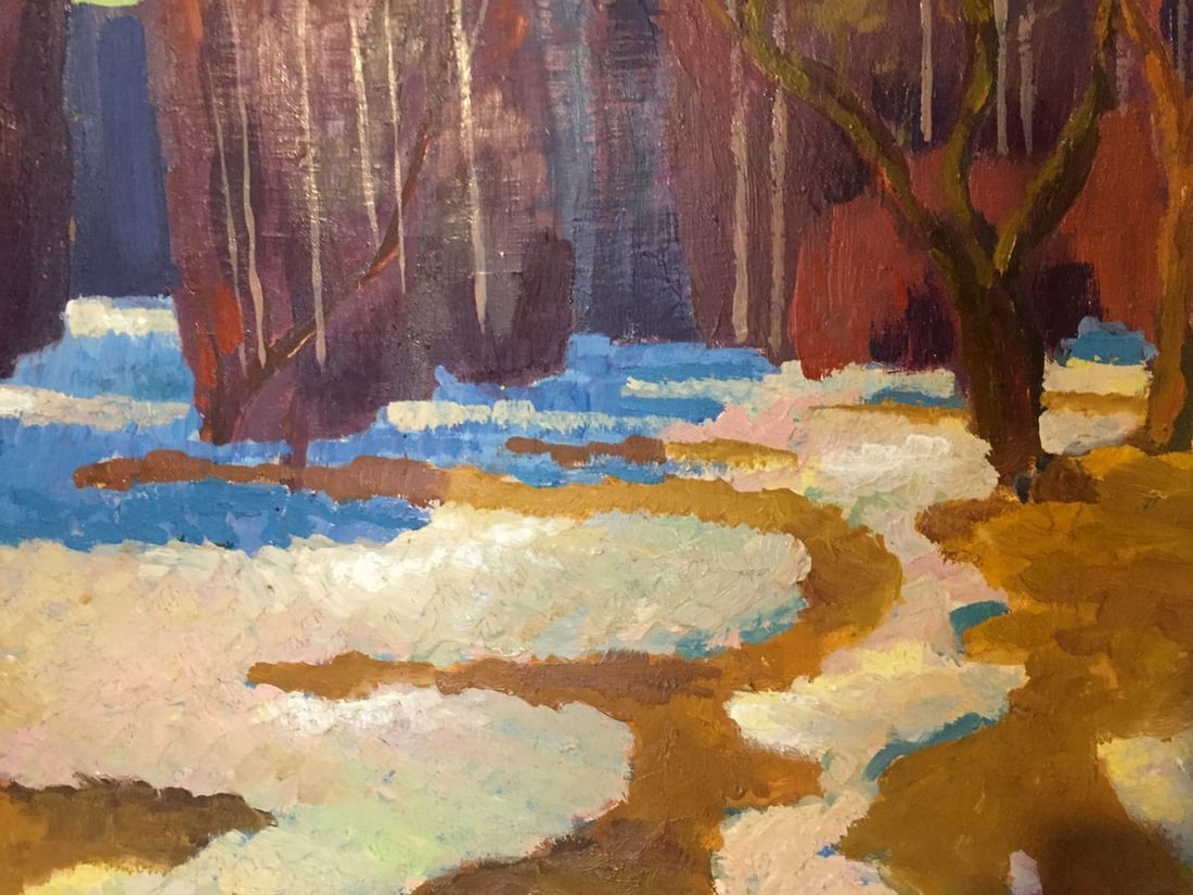 Oil painting Boiling snow Vasily Kudrin - 5