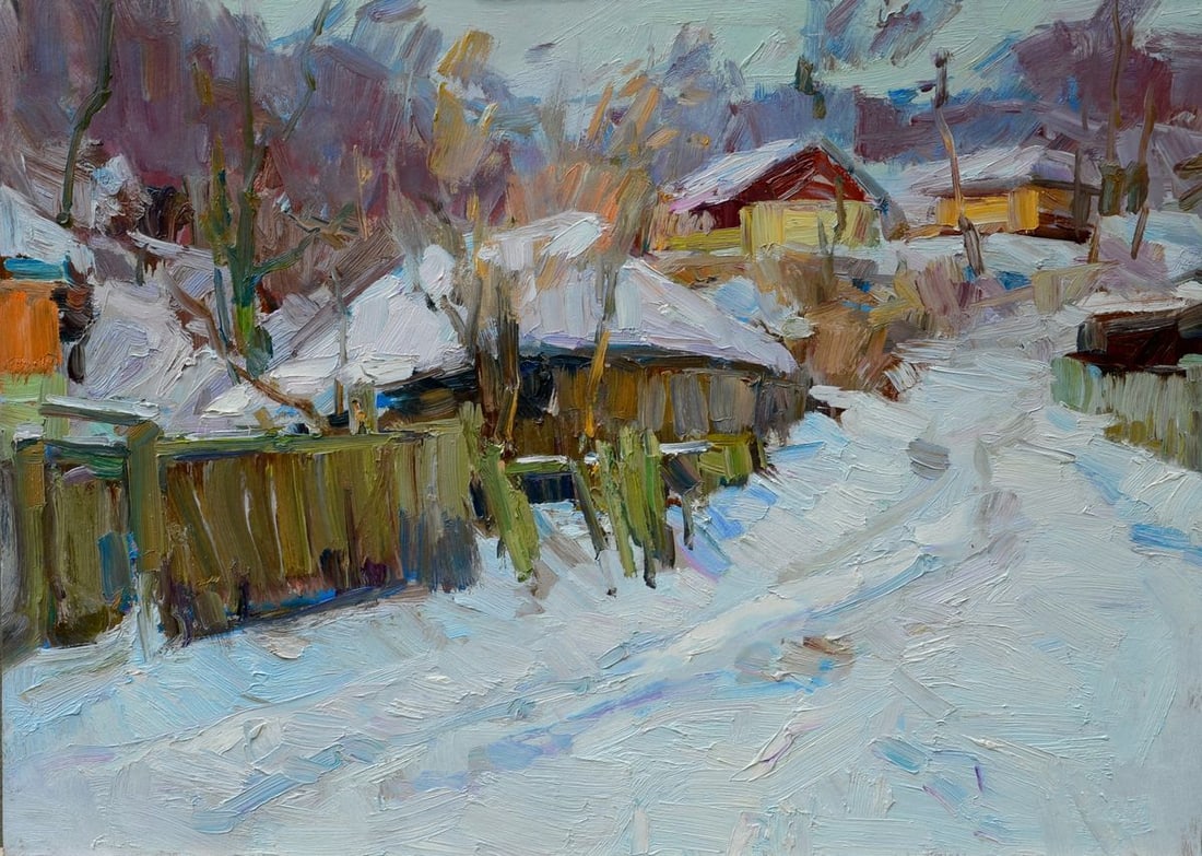 Oli painting Winter in Sednev Tepeta Miacheslav: Title: Oli painting Winter in Sednev Tepeta Miacheslav Description: No.Tep 110 *** ABOUT THIS PAINTING *** * TITLE: "Winter in Sednev" * ARTISTS: Tepeta Miacheslav * SIZE: -?- cm/-x- inches' * MEDIUM:
