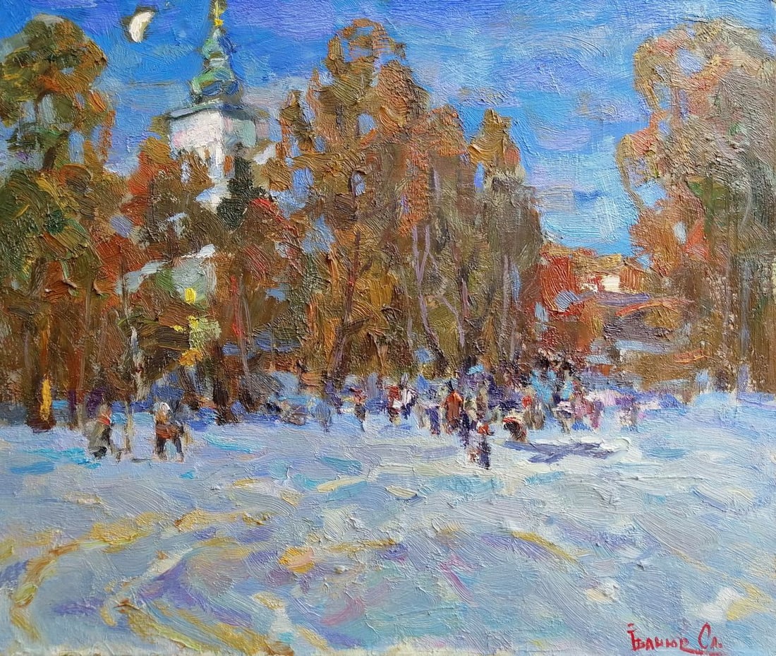 Oil painting Water baptism Kalenyuk Alex: Title: Oil painting Water baptism Kalenyuk Alex Description: No.Kalen 128 *** ABOUT THIS PAINTING *** * TITLE: "Water baptism" * ARTISTS: Kalenyuk Alex * SIZE: 65x55 cm/25.59x21.65 inches' * MEDIUM: o