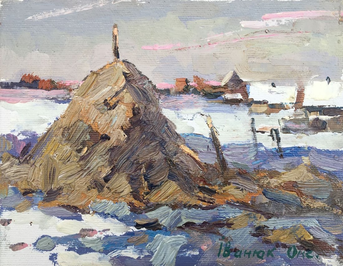 Oil painting Outside the village Kalenyuk Oksana (1 of 9)
