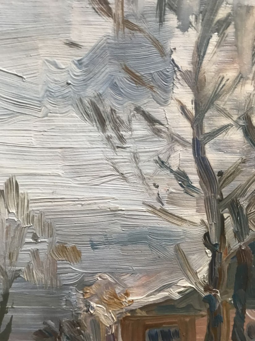 Oil painting Winter morning Unknown artist - 8