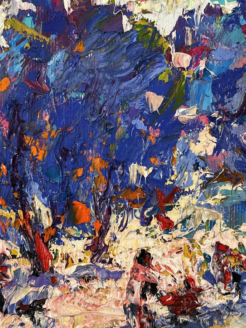 Oil painting A walk through the winter park Oleksiy Ivanyuk - 5