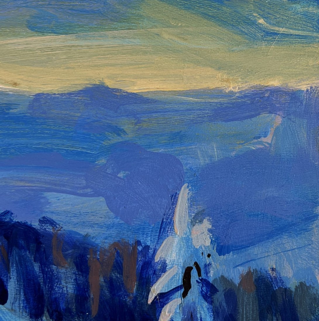 Acrylic painting After the snowfall Mykhailo Patskan - 4