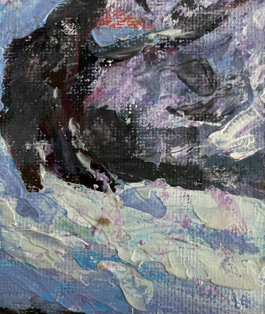 Acrylic painting Winter fairy tale in the forest Mykhailo Patskan - 8