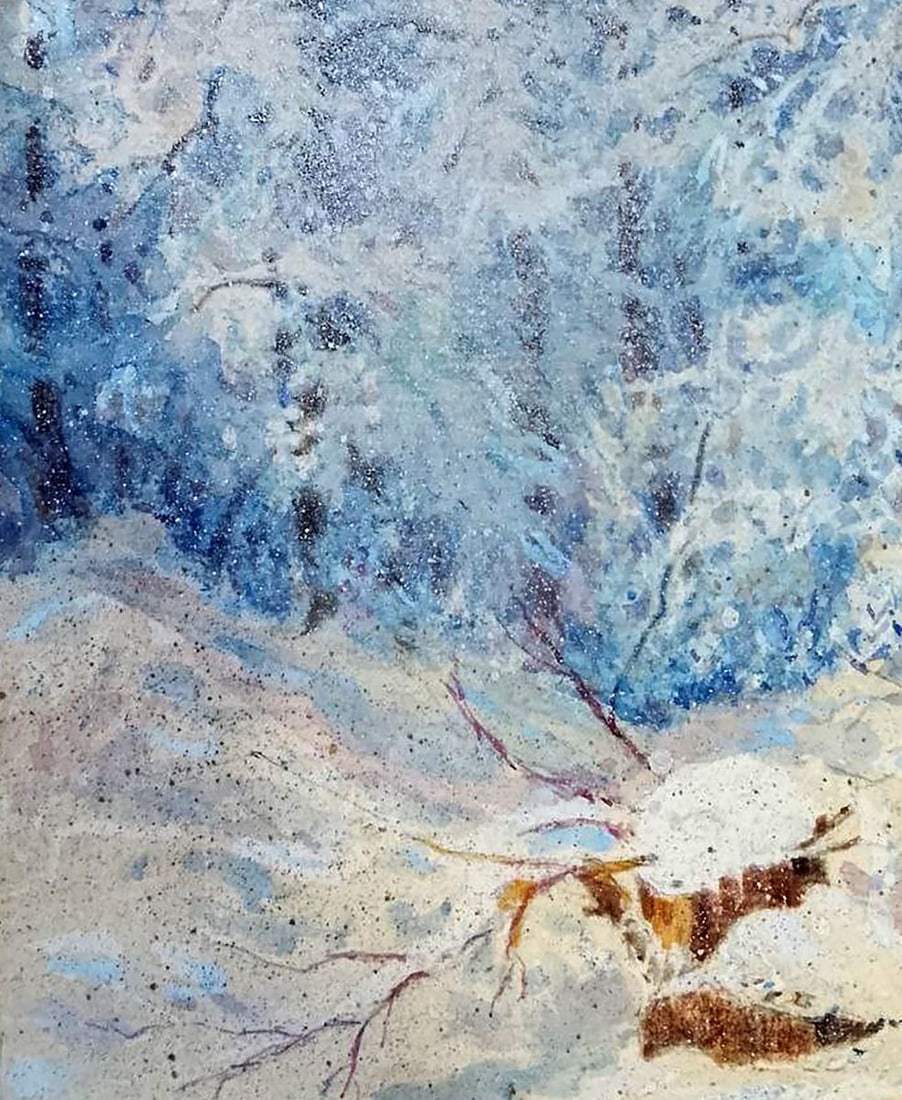 Oil painting Impressions of the winter forest Vitaly Duhnevich - 4