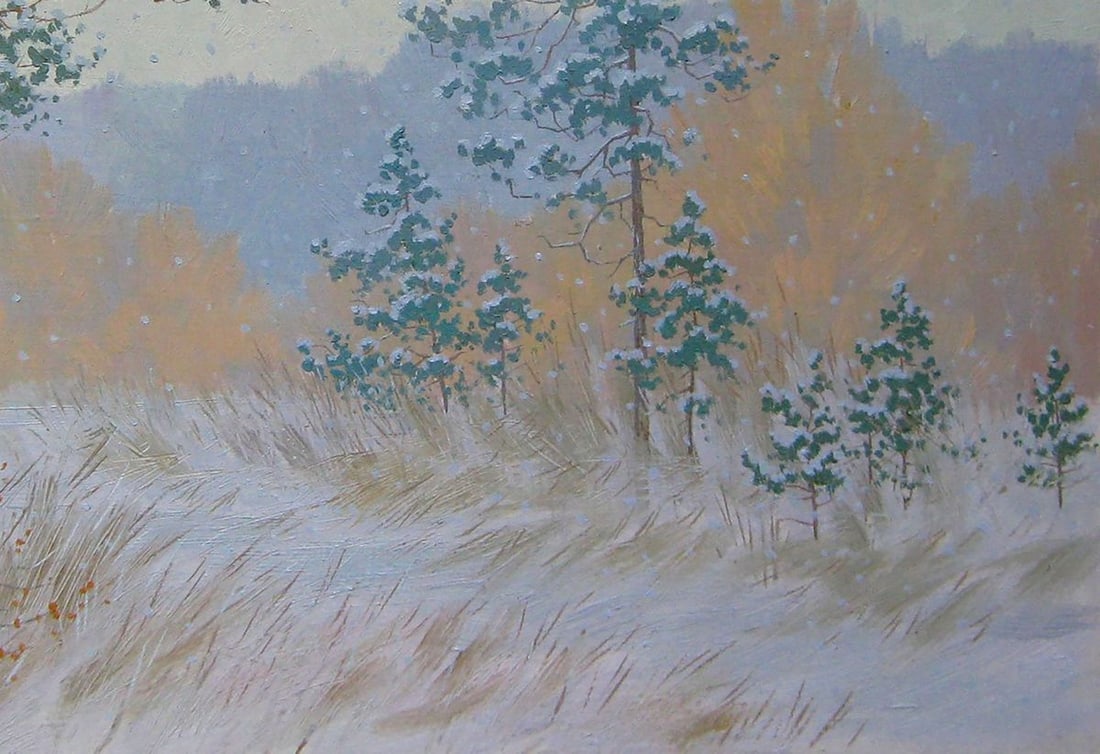 Oil painting Snowing Kalebets Valery - 5