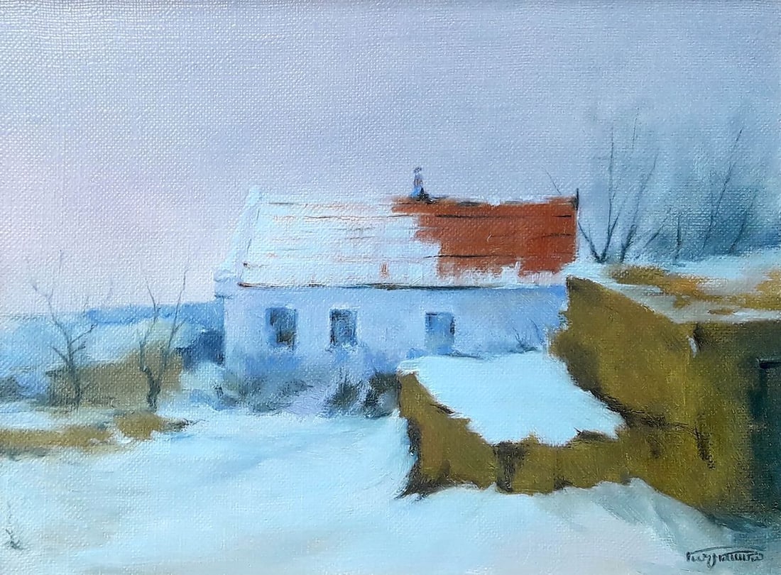 Oil painting Winter Korkishko Vasily - 2