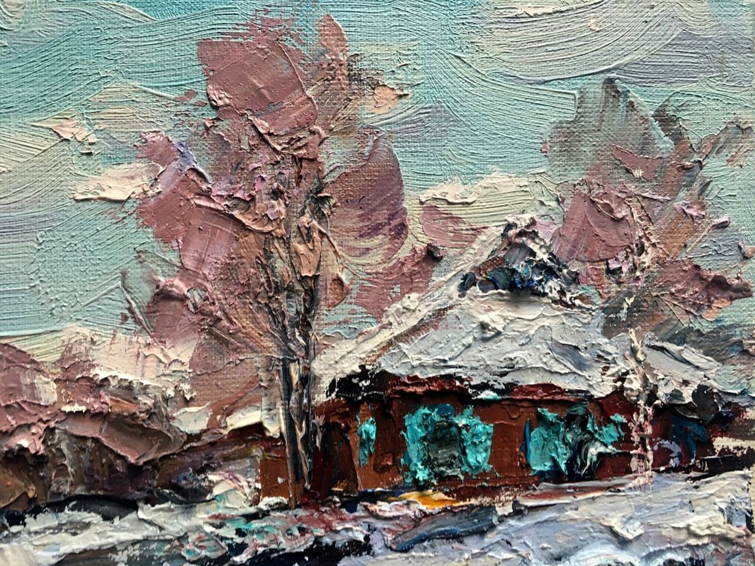 Oil painting Early March Alexander Nikolaevich Cherednichenko - 6