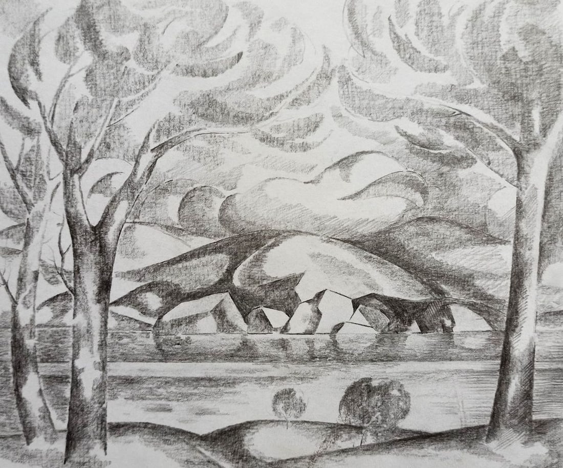 Abstract pencil painting Hills and trees Peter Tovpev: Title: Abstract pencil painting Hills and trees Peter Tovpev Description: No.Dobr 622 *** ABOUT THIS PAINTING *** * TITLE: "Hills and trees" * ARTISTS: Peter Tovpev * SIZE: 17x20 cm/6.69x7.87 inches' 